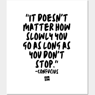 Confucius Says - Don't Stop Posters and Art